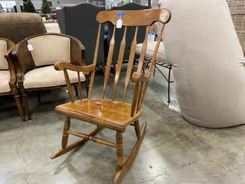 Wooden Rail Rocking Chair