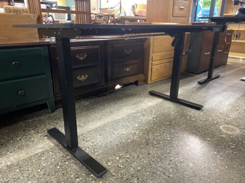 Black Electric Adjustable Office Desk