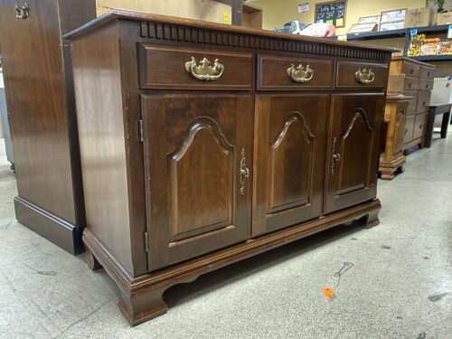 Classic Wooden 2-Drawer 2-Door Buffet w/ Brass Hardware