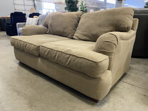 KLAUSSNER Light Brown Fabric Loveseat