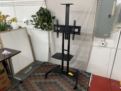 Black Rolling TV Stand
