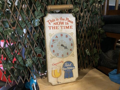 Vintage Pabst Blue Ribbon Promotional Wall Art, Circa 1979