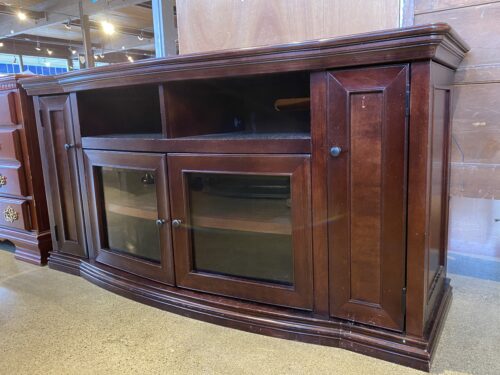 MARTIN HOME FURNISHINGS 60" Media Center with Slide out Shelves
