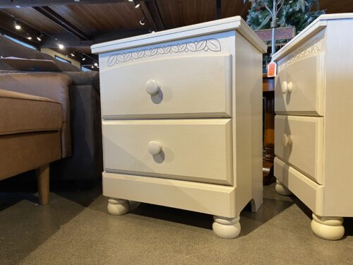 Cottage Style Nightstand in Cream