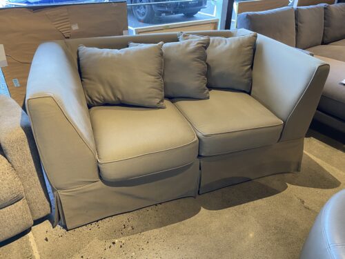 High Arm Two Seater Sofa in Sage