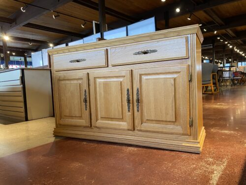 A-AMERICA Blonde Three Door Buffet with Drawers