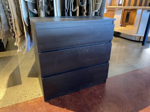 IKEA Three Drawer Dresser - Black