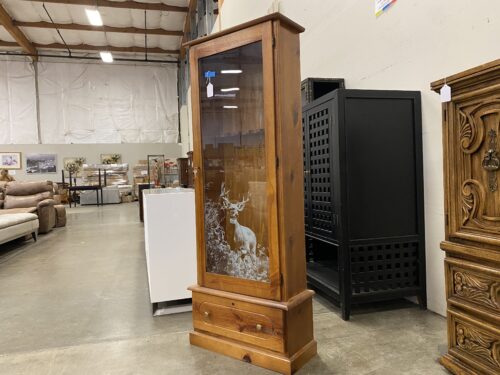 SCOUT 360 Six Gun Cabinet with Lock and Etched Glass Door
