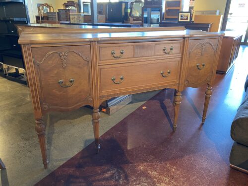 Colonial Style Sideboard with Center Drawers