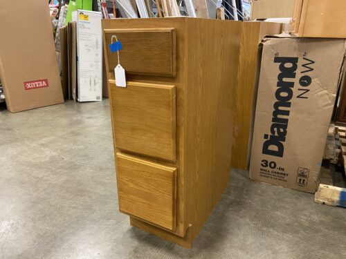 Narrow Lower Cabinets with 3 Drawers