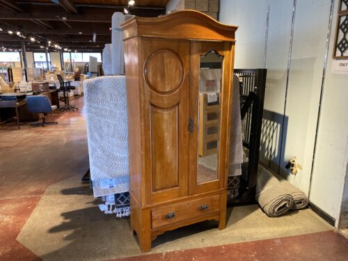 Antique Edwardian Single Door Wardrobe