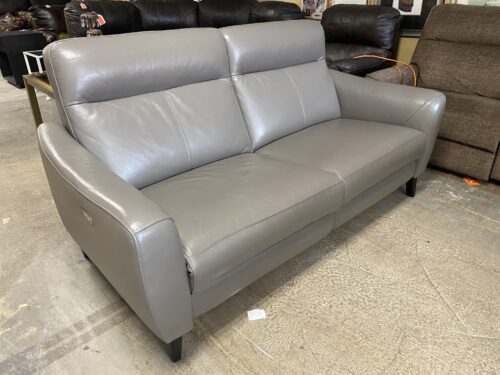 Grey Electric Reclining Loveseat