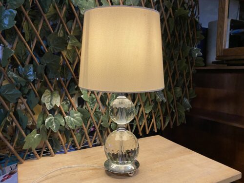 Heavy Chic Faceted Crystal Lamp