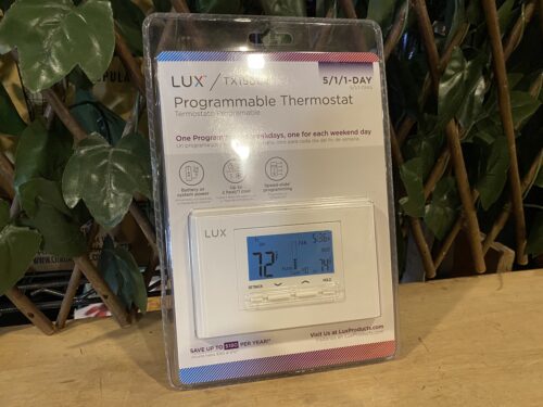 NEW! LUX Programmable Thermostat Model #TX1500U