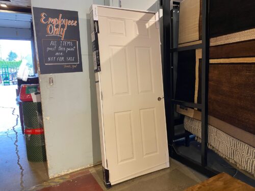 NEW! MASONITE 6-Panel Flat Jamb Prehung Door, Right Hand