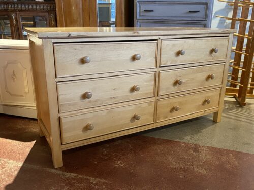 Low Blonde 6-Drawer Dresser