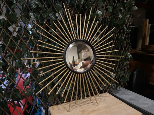 Swanky Starburst Gold Metal Mirror