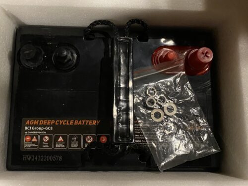 WEIZE AGM Deep Cycle Golf Cart Battery BCI Group-GC8