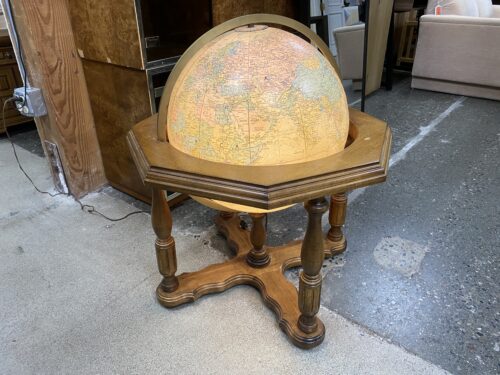 Vintage Replogle 20" Illuminated Heirloom Globe