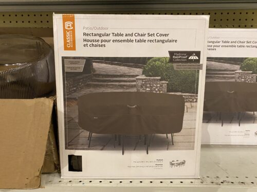 NEW! CLASSIC ACCESSORIES Waterproof Rectangular Table & Chair Set Cover