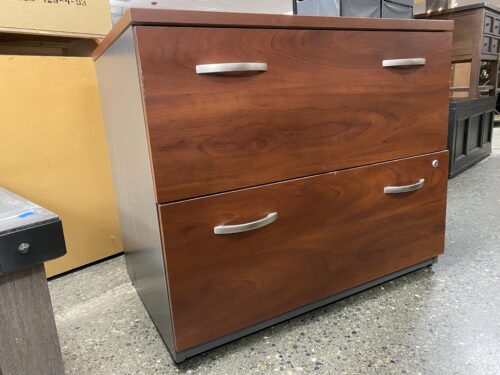 BUSH 2-Drawer Brown Filing Cabinet