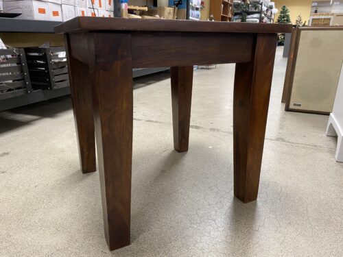 Rustic Brown Square End Table