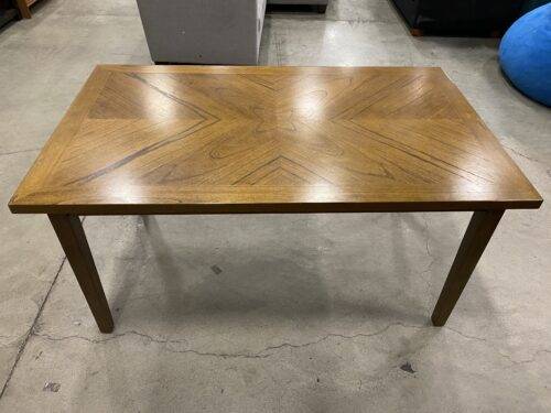 Marquetry Top Rectangular Dining Table