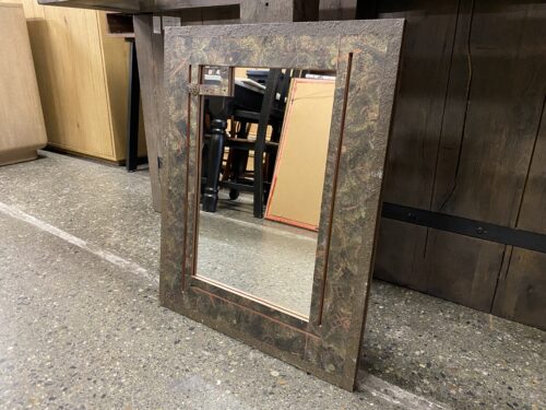 Brown Green & Copper Marbled Wall Mirror