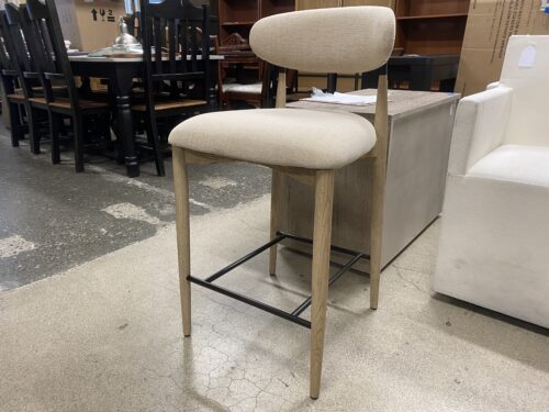 RESTORATION HARDWARE Arno Counter Stool in Natural w/ Whitewashed Oak