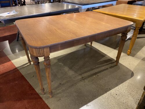 Antique Dining Table with Double Leg Corners