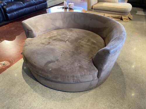 BEKINS Brown 60" Circular Cozy Chair