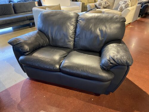 Black 60" Two Seater Loveseat