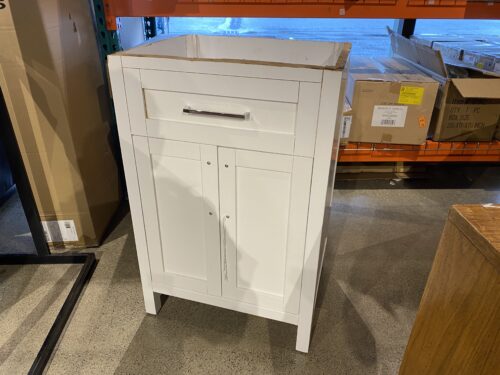 OVE 21.75" Wide White Utility Cabinet