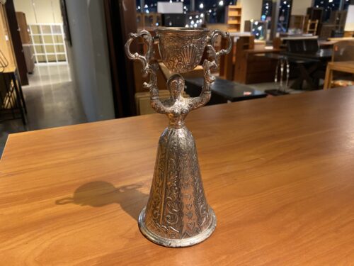 Vintage Silver-Plated Double Cup Wedding Goblet