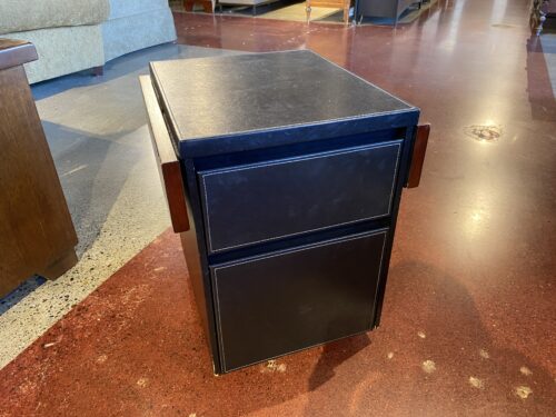 Leather Texture Two Drawer Filing Cabinet