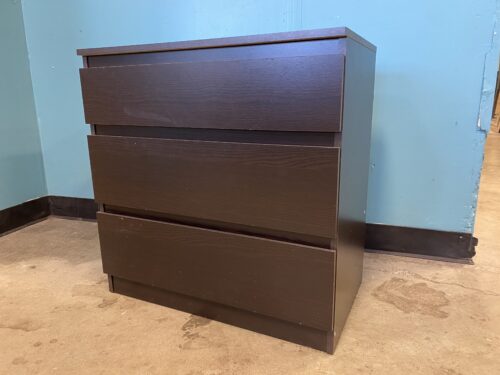 Espresso 3 Drawer Petite Dresser
