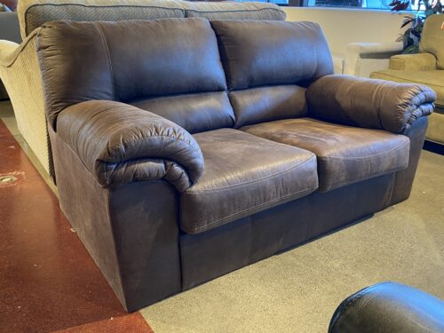 Baker's Chocolate Brown Loveseat