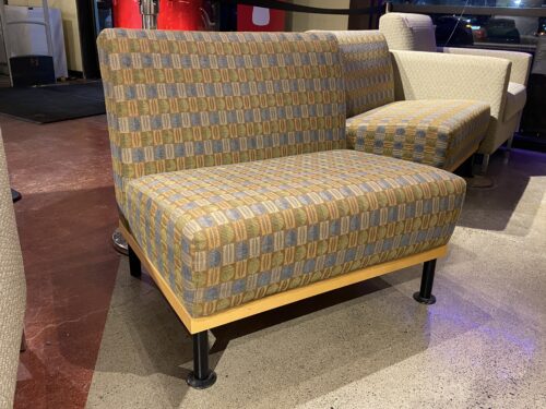 Wide Armless Lobby Chair