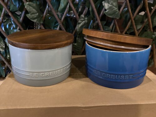 NEW! LE CREUSET Signature 16oz. Stoneware Canister Set w/ Lids (Set of 2)