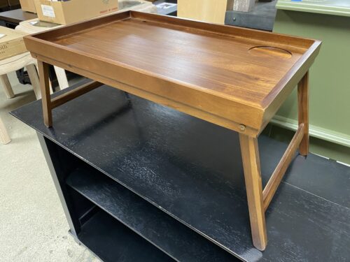 Wooden Dinner Tray w/ Folding Legs
