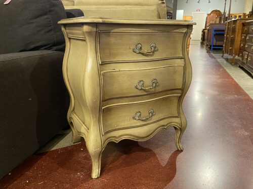 Shapely Pale Blonde 3-Drawer Side Table