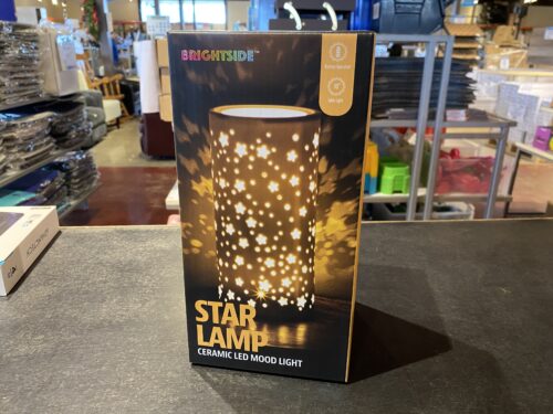 NEW! Brightside Ceramic LED Star Cylinder Mood Light