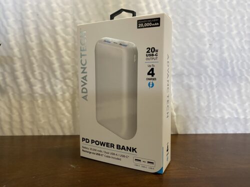NEW! ADVANCTECH 20,000 Mah Power Bank w/Dual USB Ports in White (Southcenter Store)