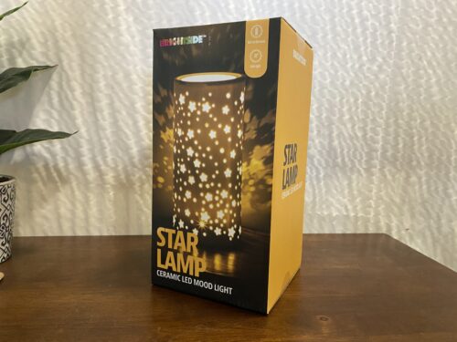 New! Brightside Ceramic Battery Operated LED Star Lamp (Southcenter Store)