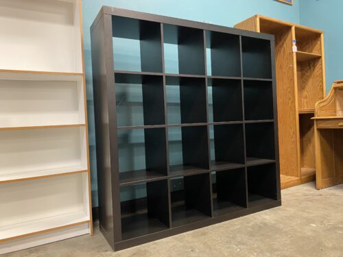 16 Shelf Black Cube Organizer