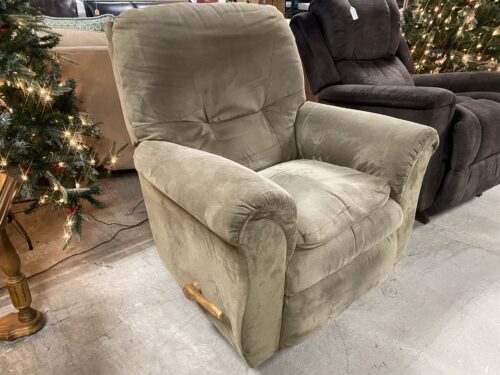 LA-Z-BOY Taupe Swivel Manual Reclining Armchair