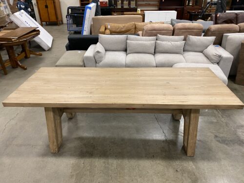 SARREID LTD Miner's Camp Reclaimed Pine Trestle Base Dining Table