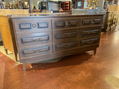 Vintage Nine Drawer Horizontal Dresser