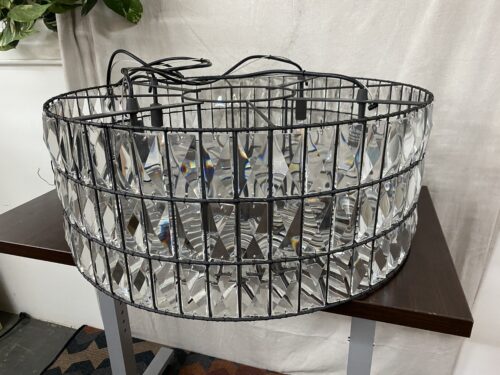 POTTERY BARN Adeline Crystal Round Chandelier