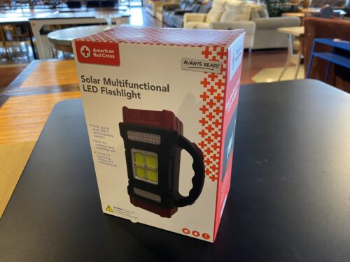 NEW! Solar Powered Work Light w/ Recharge Batteries